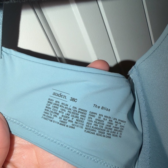 Women’s Black and Sky Blue Bra 38C NWOT - Picture 3 of 5